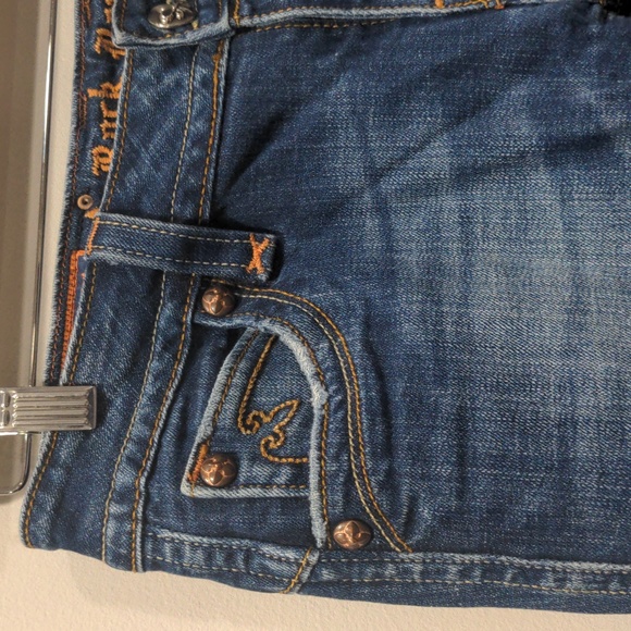 Rock Revival Women's Chrissie Boot Cut Jeans Size 30 Flap Button Pockets Faded - Picture 4 of 10